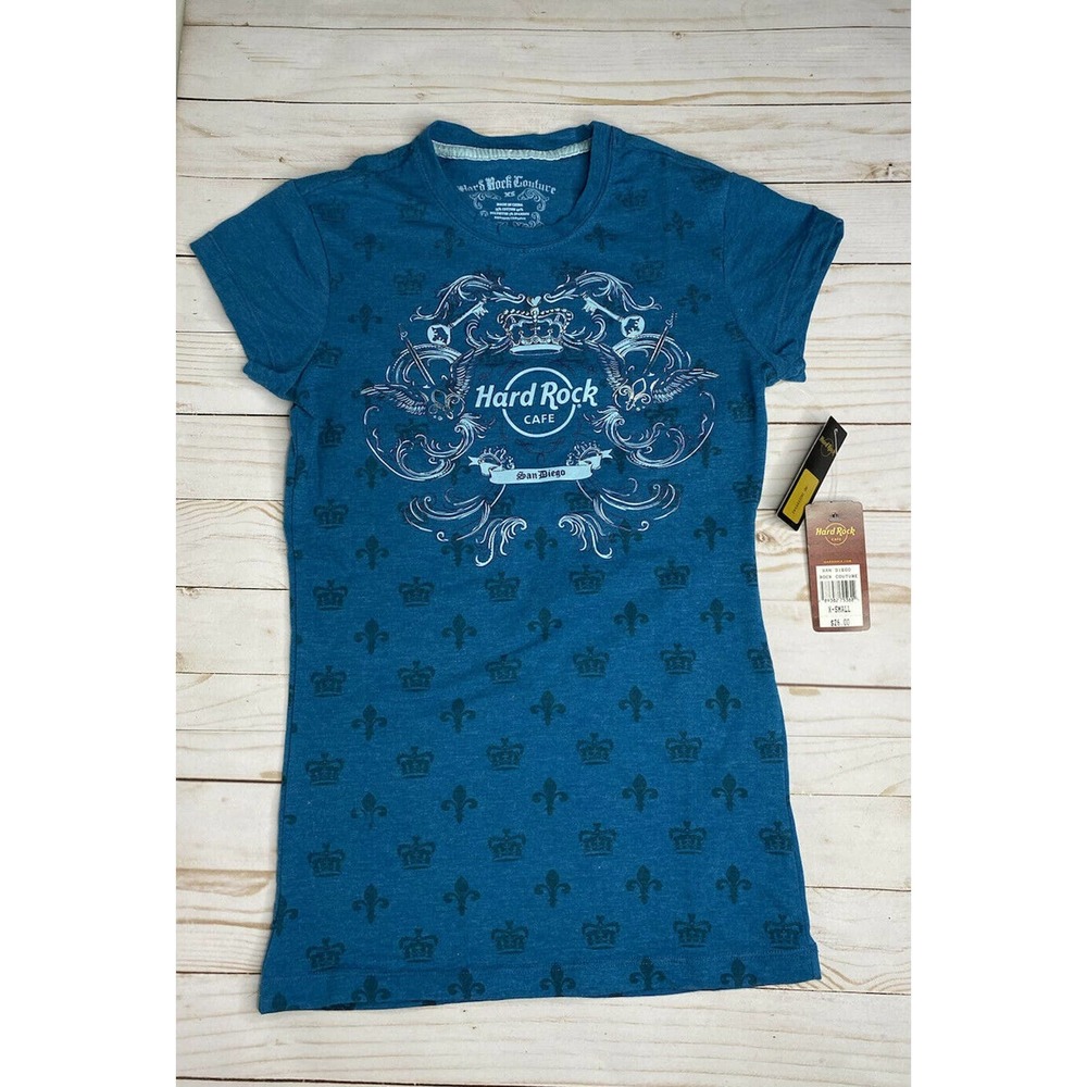 X-Sm T-shirt “ San Diego” Blue Hard Rock Couture